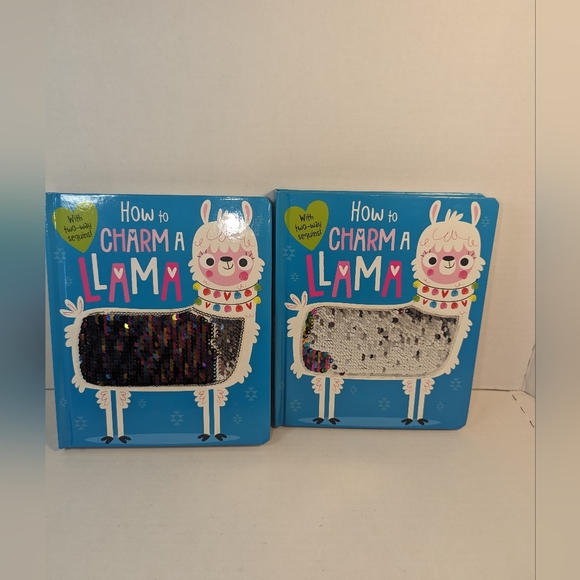 How to Charm a Llama" by Rosie Greening Sequins Board Book Bundle Set of 2 New - Picture 6 of 7